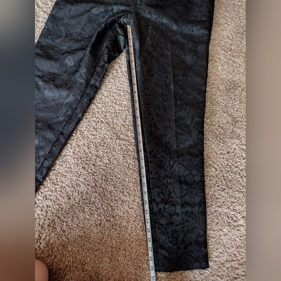 INC International Concepts Black Floral Patterned Pants NWT - Picture 10 of 12